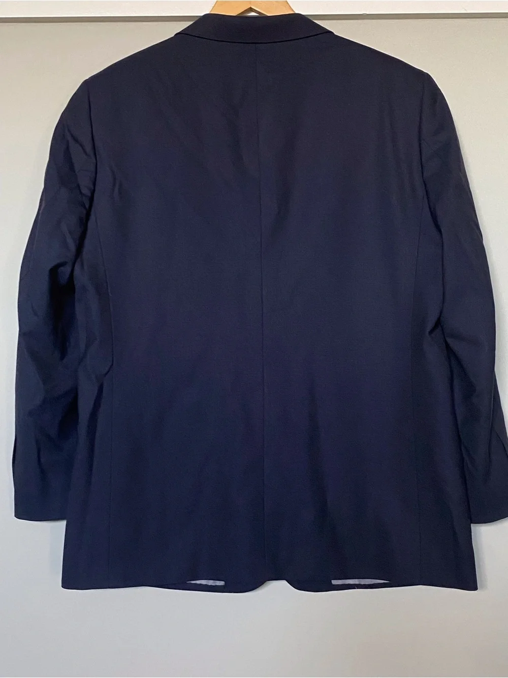 Petrocelli wool Men's Navy Two-Button blazer coat